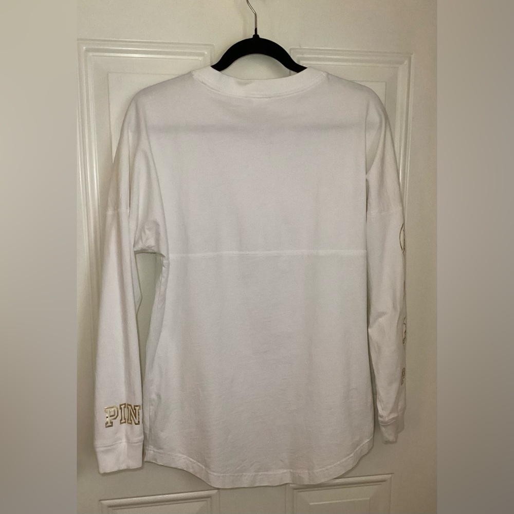 PINK Victoria’s Secret Gold Sequin Shirt XS - Picture 2 of 9